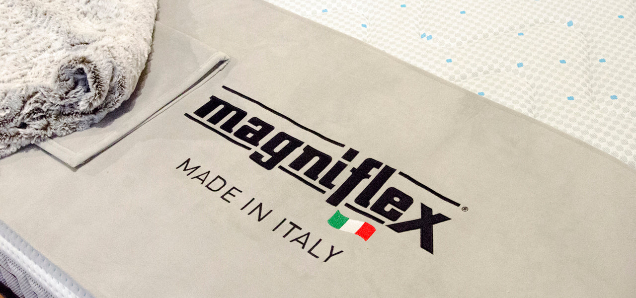 Mattresses by Magniflex made in Italy at Five Elements Furniture.