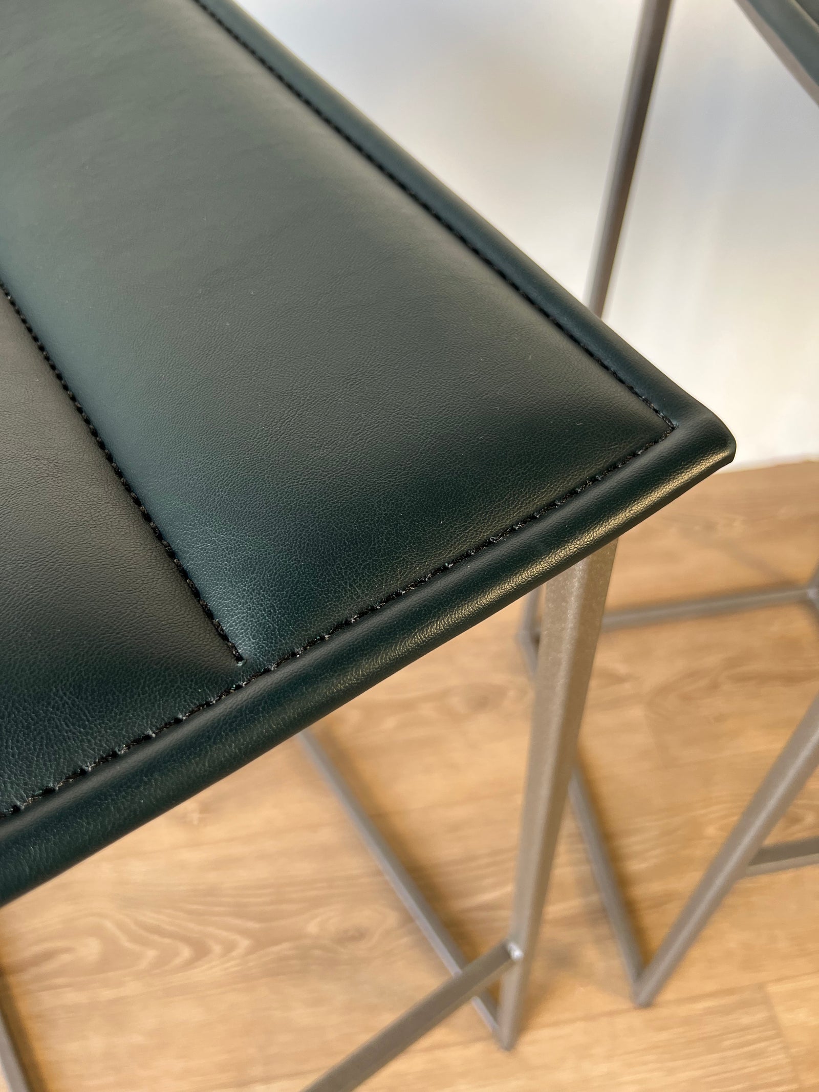 Bocca Vinyl Bar Height Stool (Set of Three)