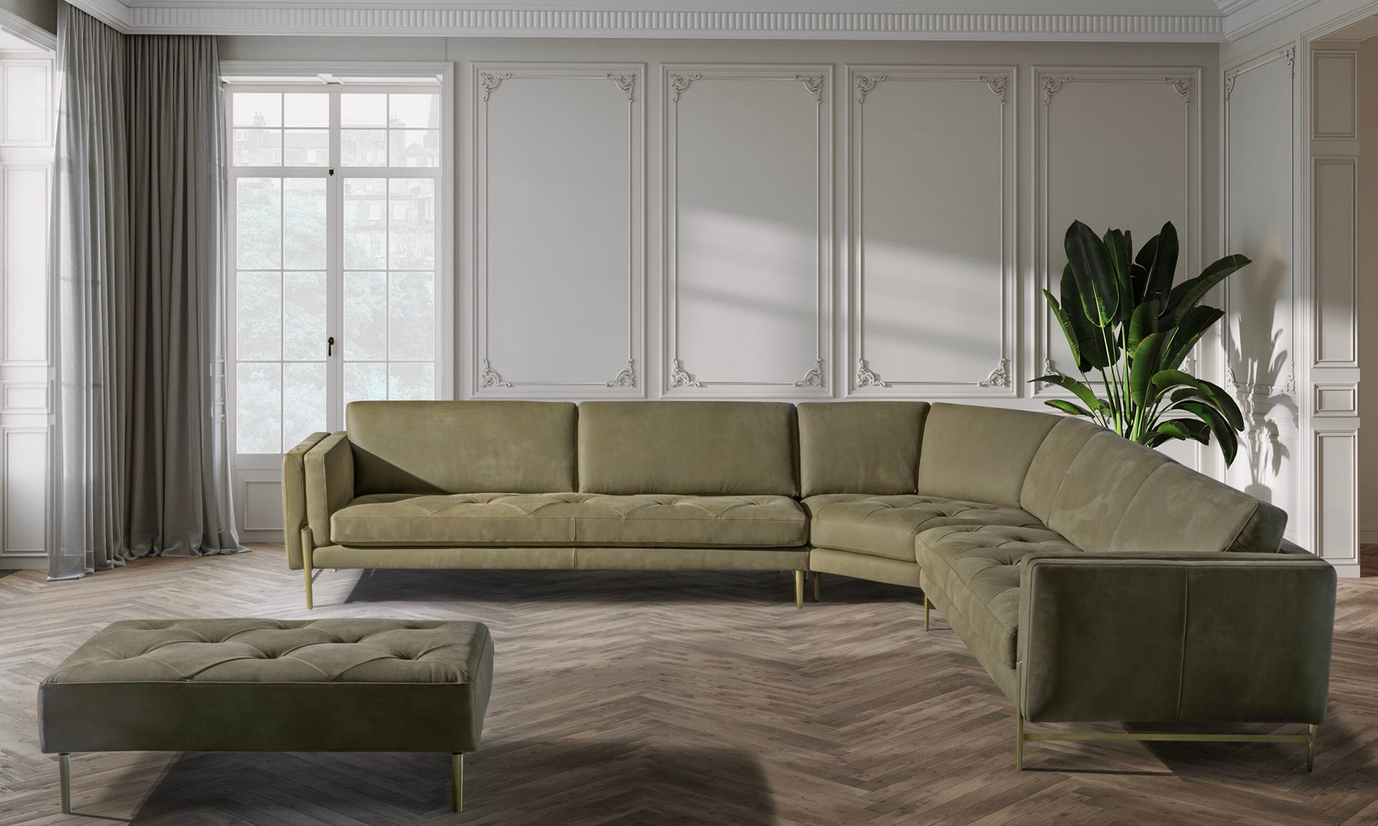 Brera Sectional by Bracci | Modern Italian Sectional with Memory Foam
