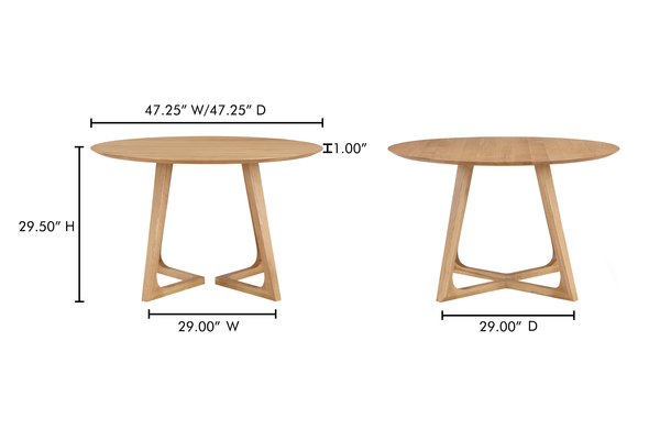 Godenza Round Dining Table