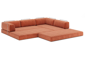 CozyPad Sofa Bed L Shape With Arms