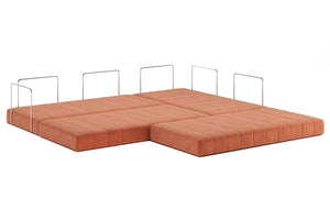 CozyPad Sofa Bed L Shape With Arms
