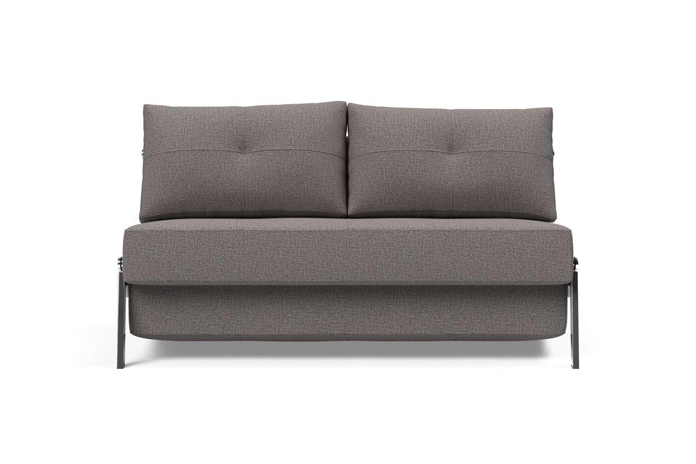 Cubed Chrome Sofa Bed – Compact Sleeper with Storage & Chrome Legs