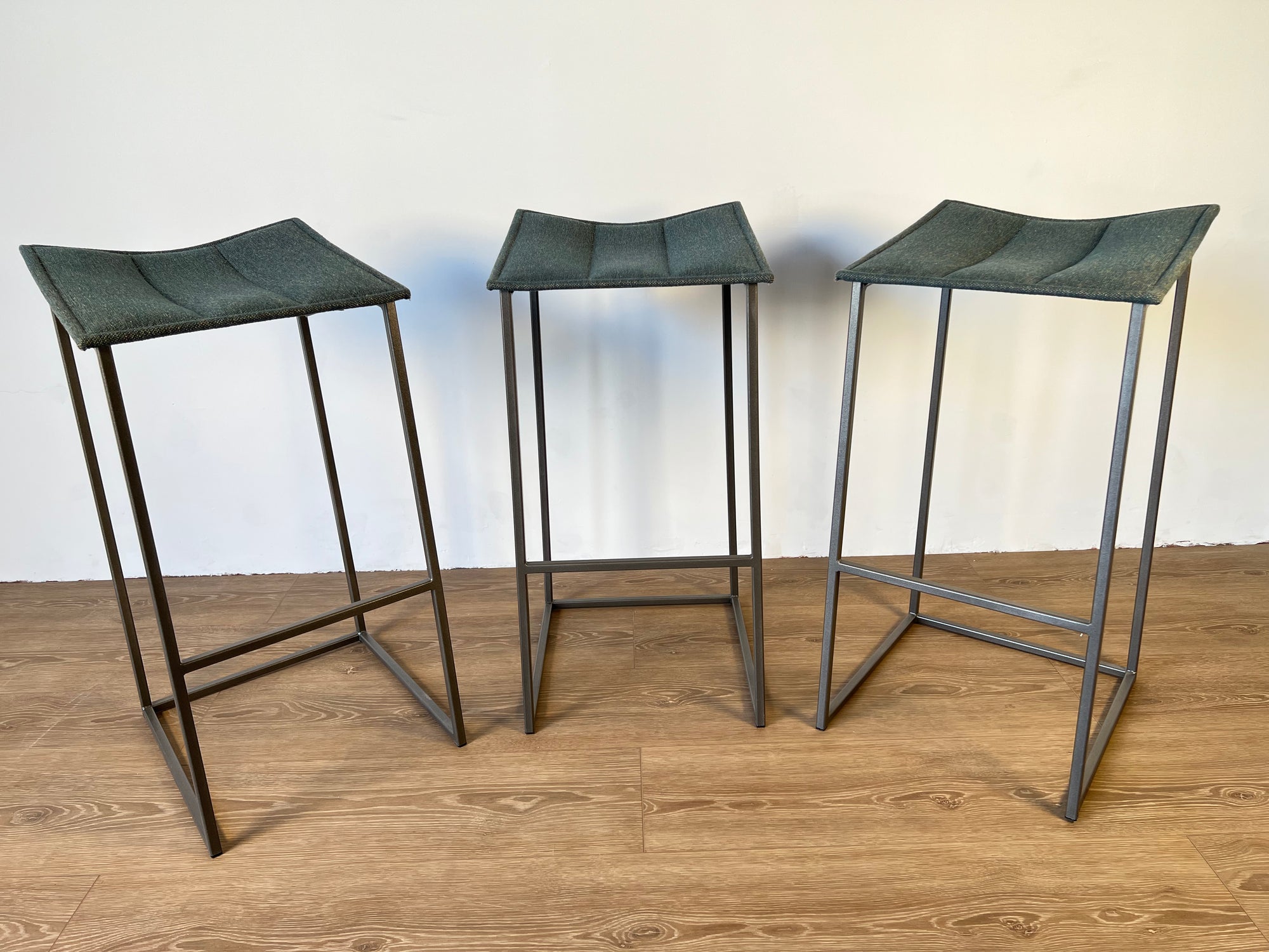 Boca Fabric Bar Height Stool (Set of Three)