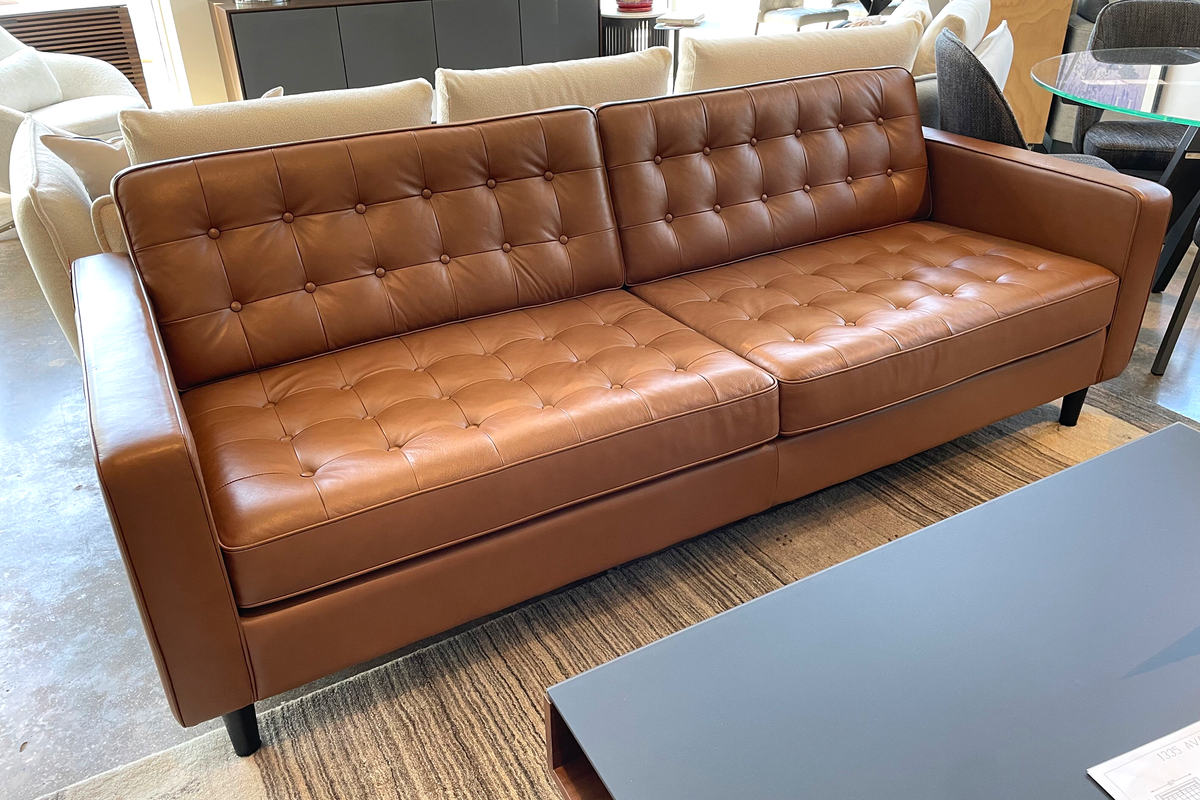 Reverie 86&quot; Leather Sofa