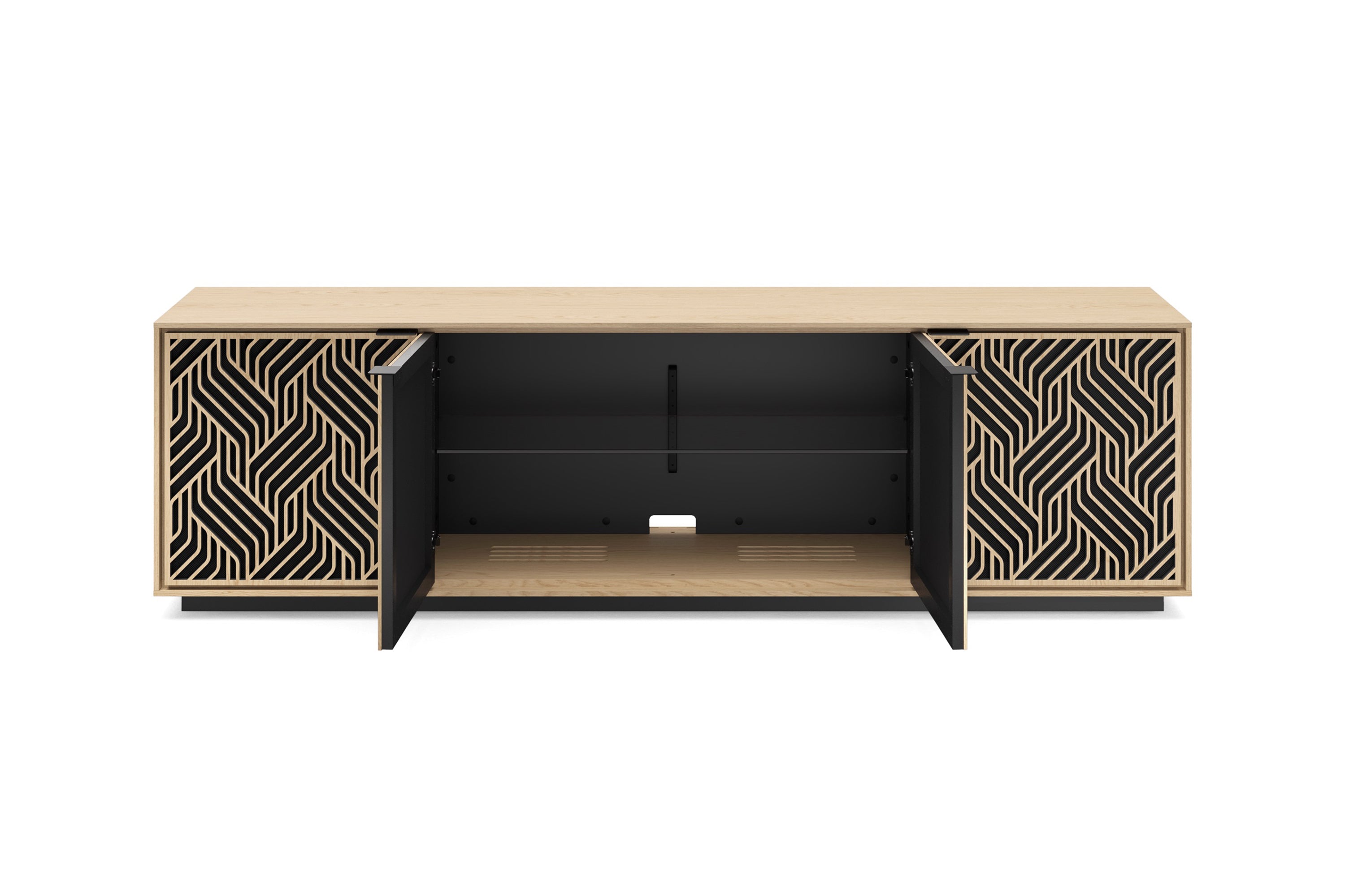Low profile Tv Stand on wheels with customizable options at Five