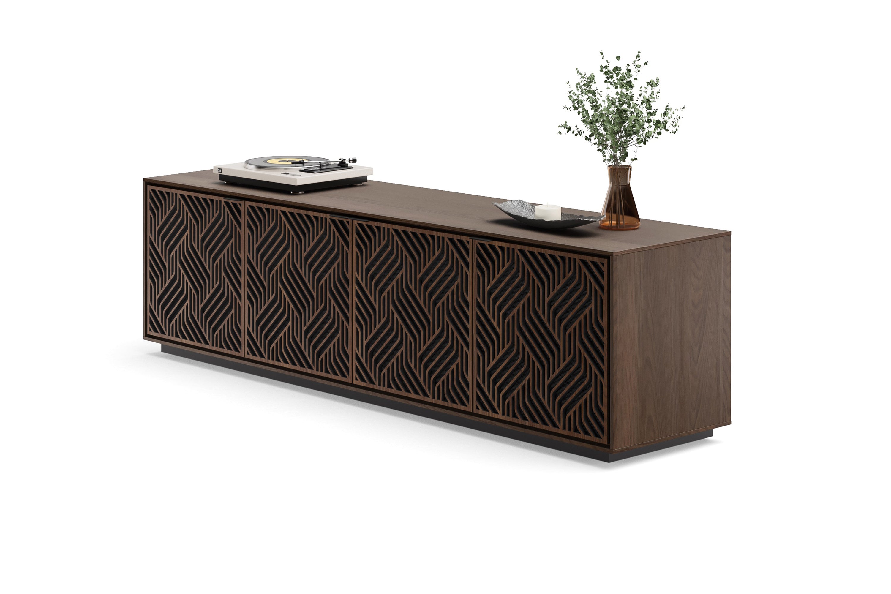 Low profile Tv Stand on wheels with customizable options at Five