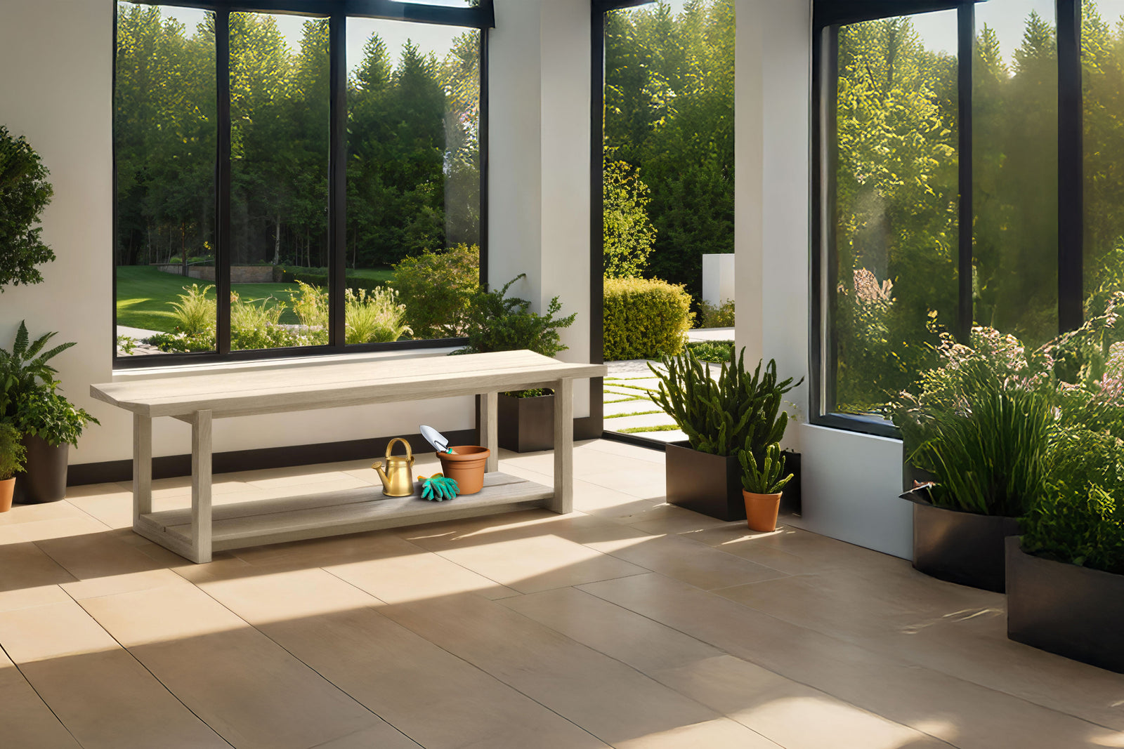 Kava Bench Washed Oak