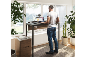 Black Luma Lift Desk 6761