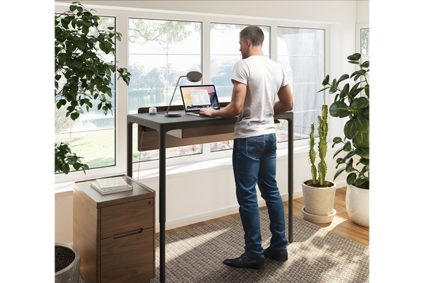 Black Luma Lift Desk 6761