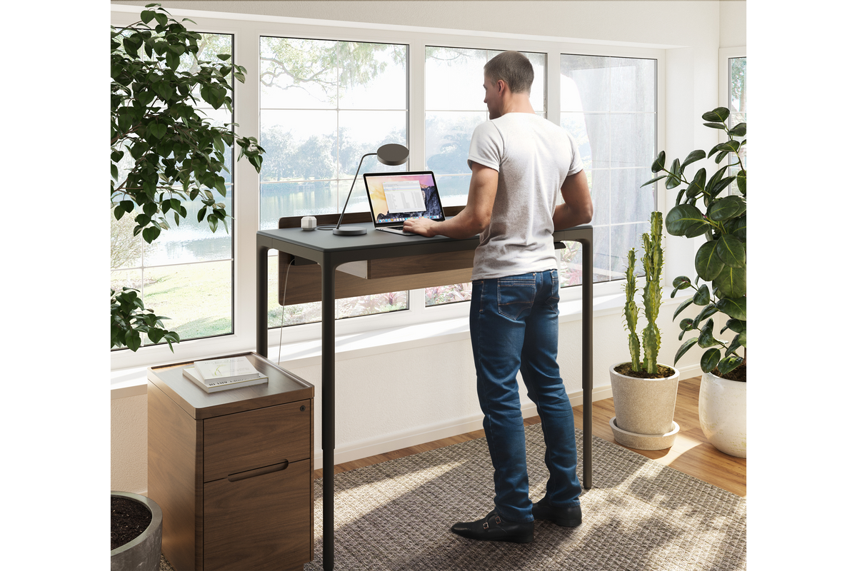 Black Luma Lift Desk 6761