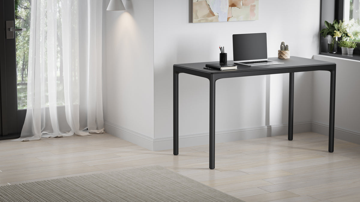 Black Luma Stationary Desk 6761S