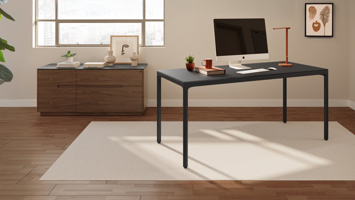 Black Luma 66" Desk 6762S