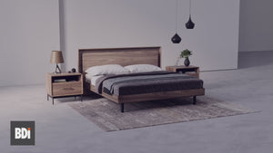 Up Linq Bed Natural Walnut