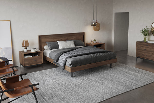 Up Linq Bed Natural Walnut
