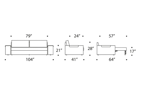 Vilander Sleeper Wide Arm