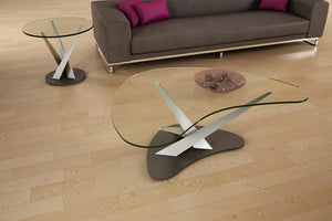 Crystal Curve Accent Tables