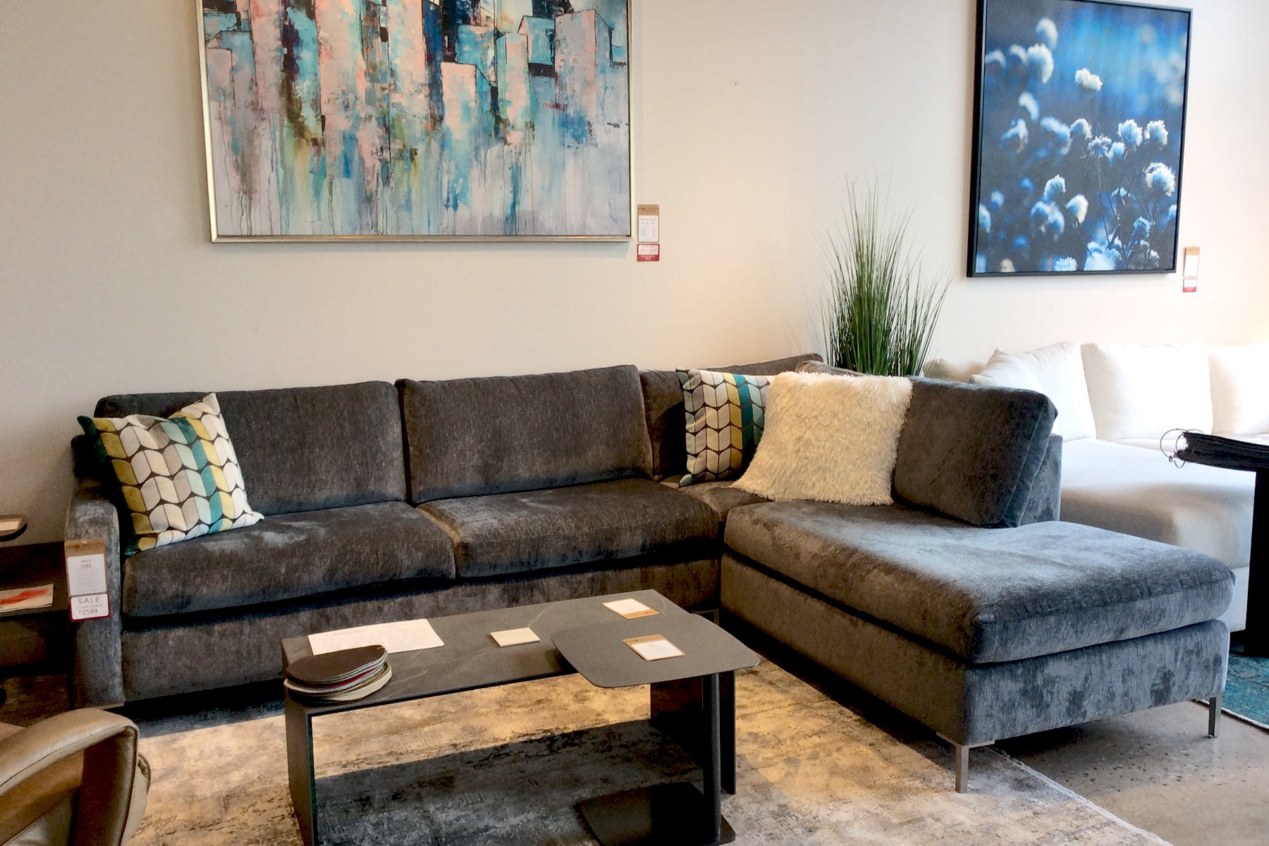 A modern designed sectional with classic comfort handcrafted in USA