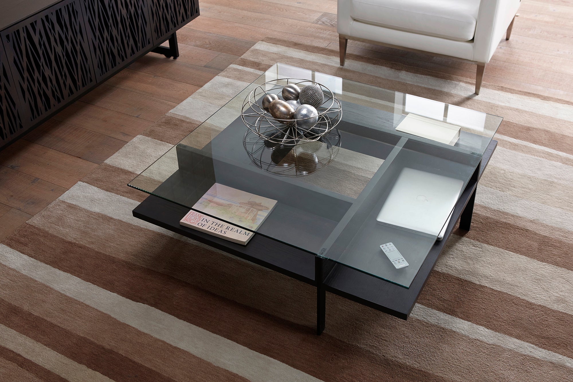 Square glass top coffee best sale table