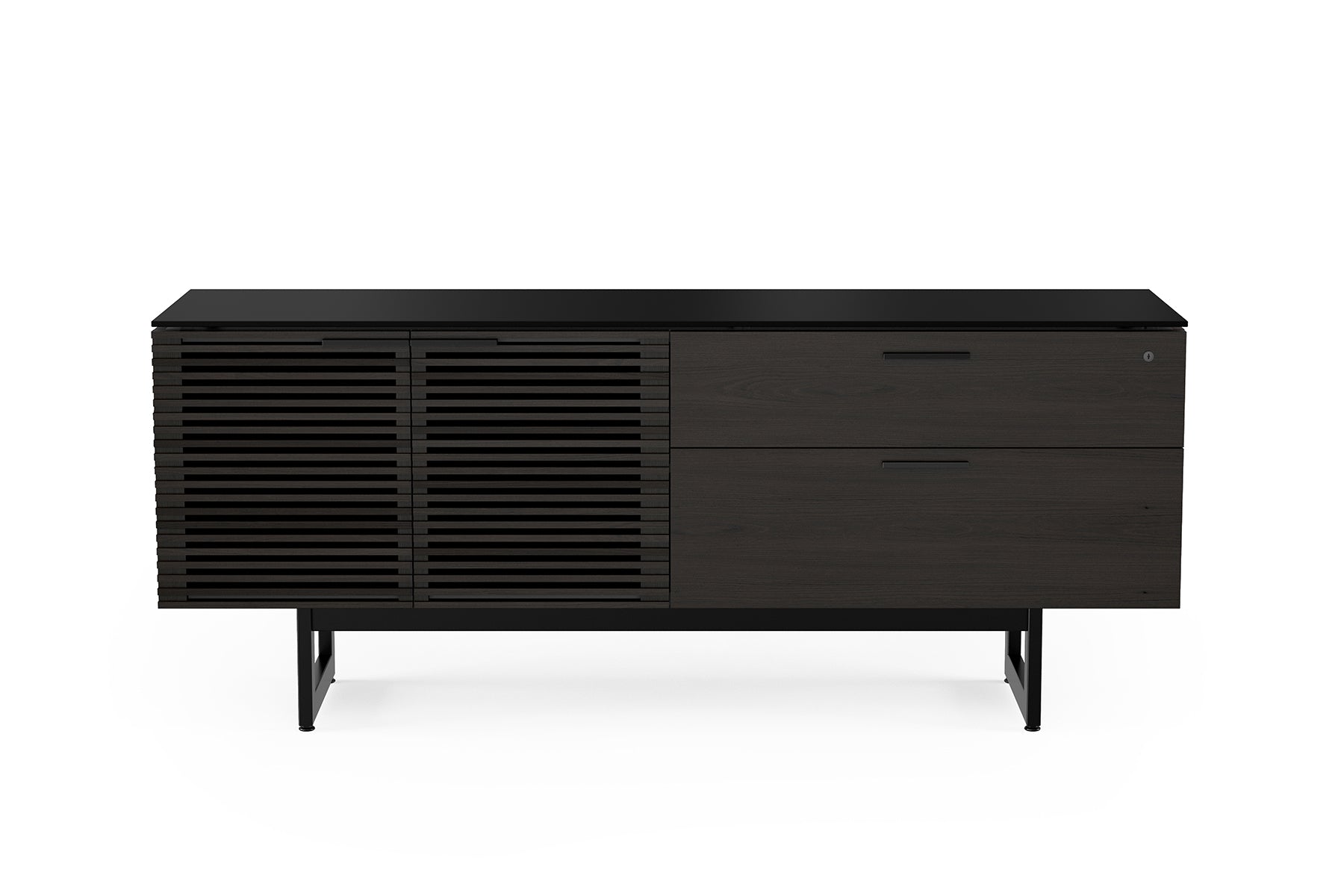 Corridor Credenza – Modern Office Storage with Locking File Drawer