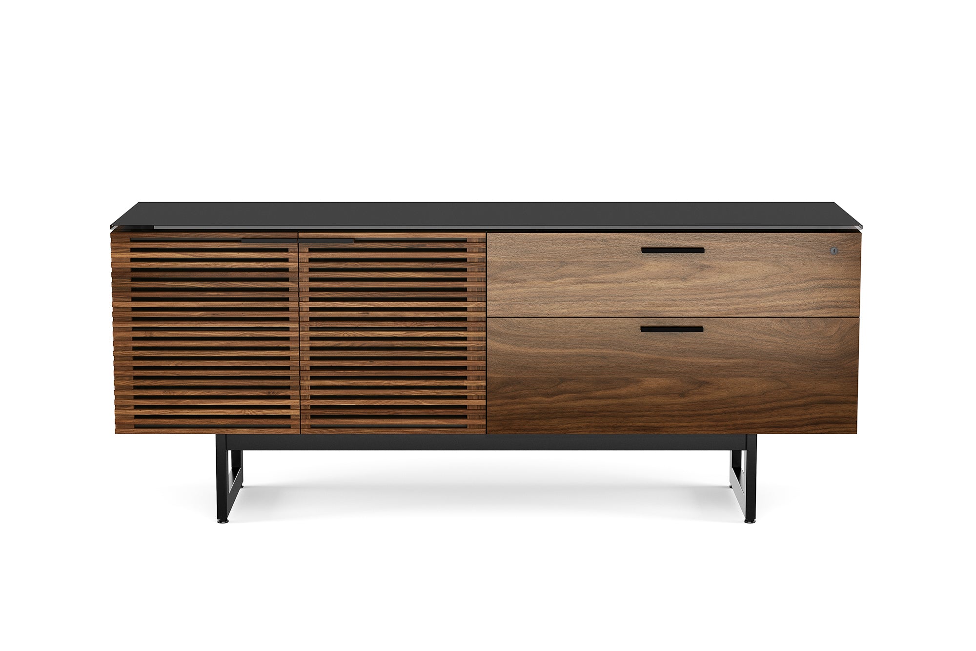 Corridor Credenza – Modern Office Storage with Locking File Drawer