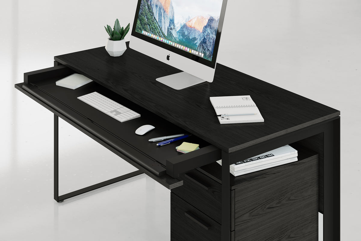 BDI Linea 6222 Console Desk (Charcoal Stained Ash)