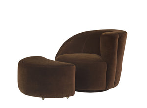 Scroll Corkscrew Swivel Chair